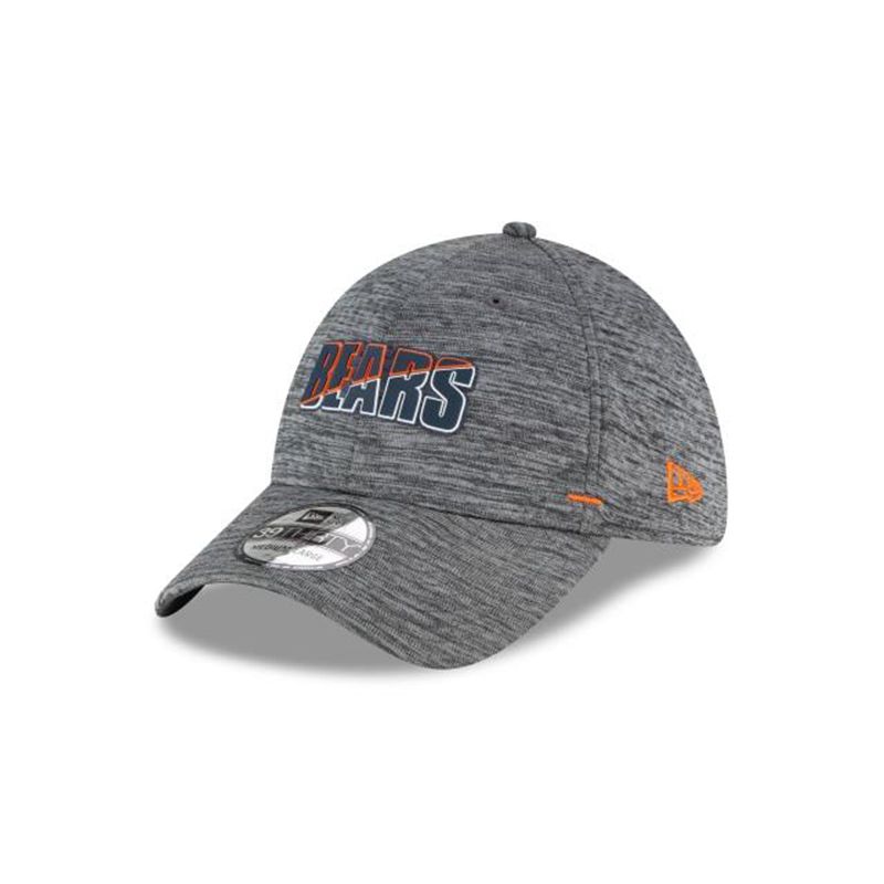 NFL Chicago Bears Summer Sideline 39Thirty Stretch Fit (KHN7579) - Grey New Era Caps